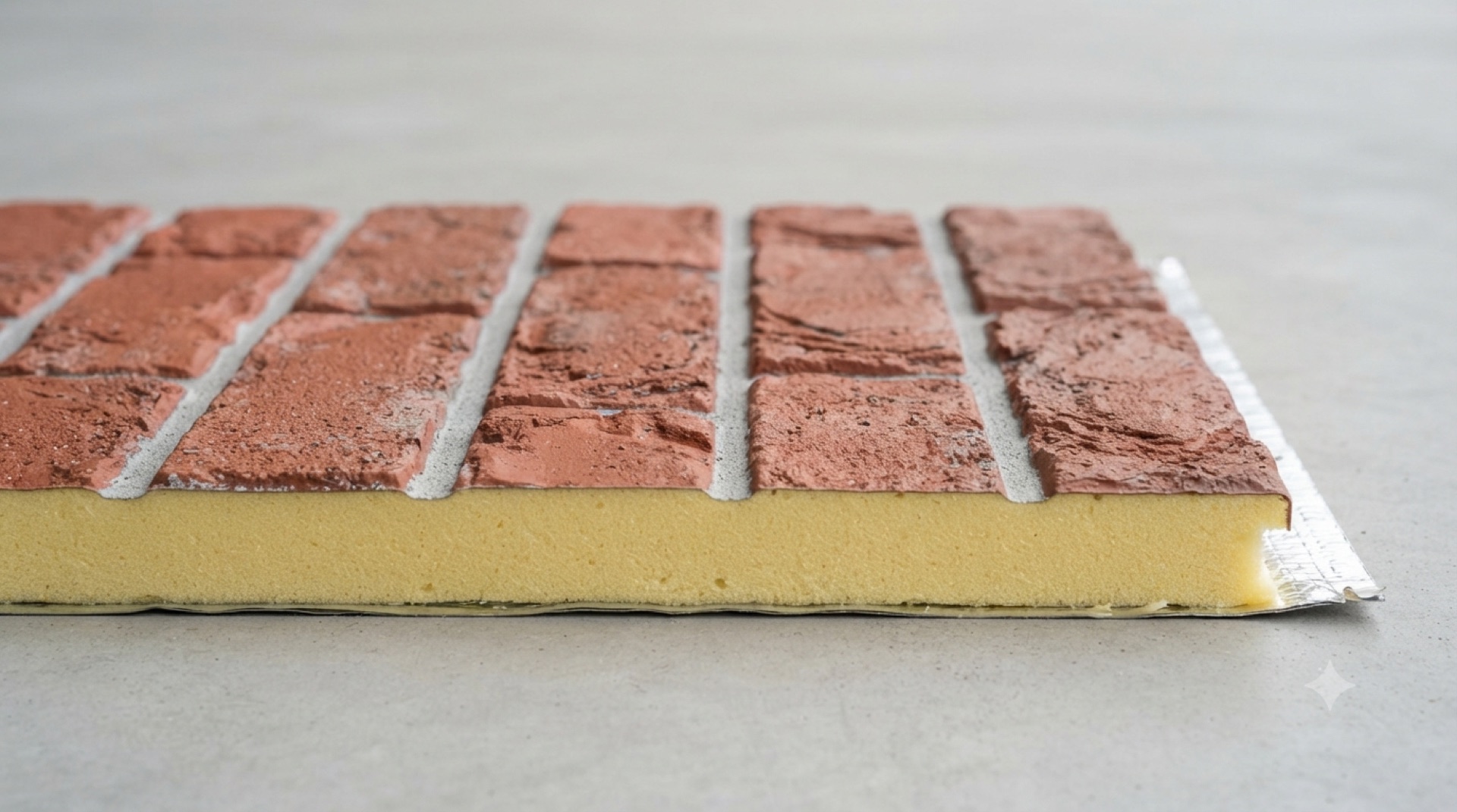 Brick pattern metal carved insulation panel