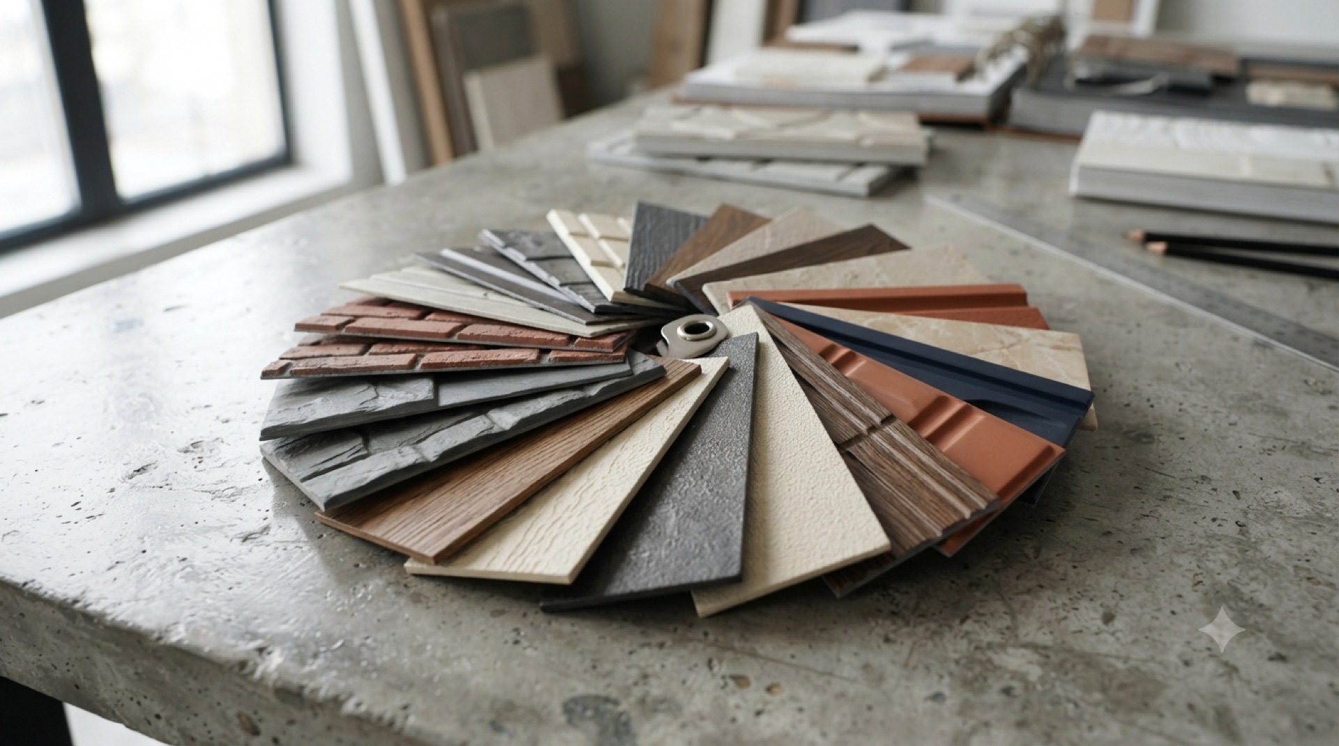 Custom color metal carved panel samples